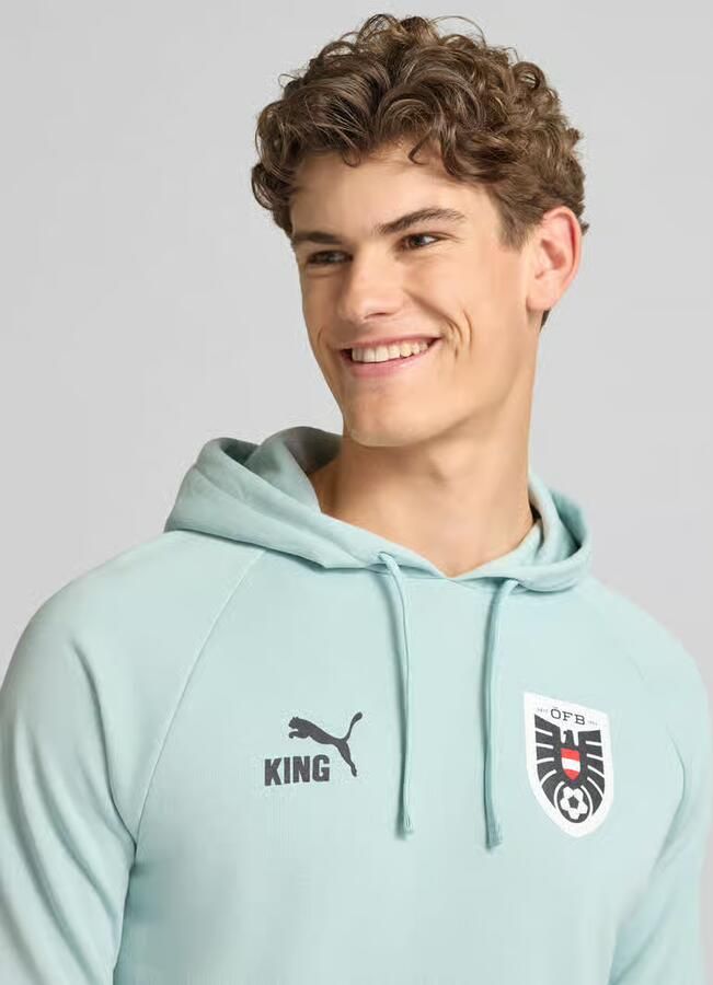 PUMA Performance Hoodie met kangoeroezak model 'ÖFB KING'