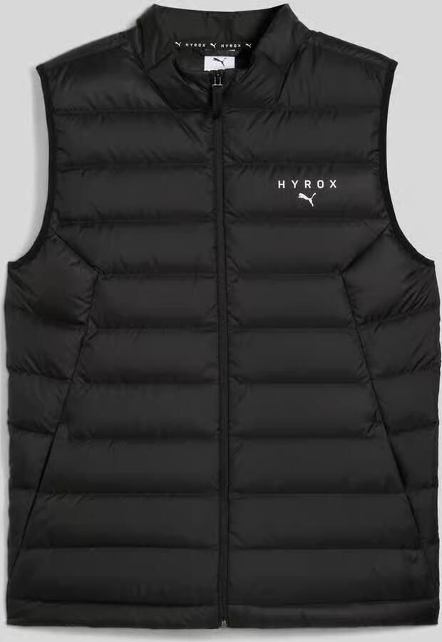 PUMA PERFORMANCE PUMA x HYROX regular fit bodywarmer met doorgestikte naden