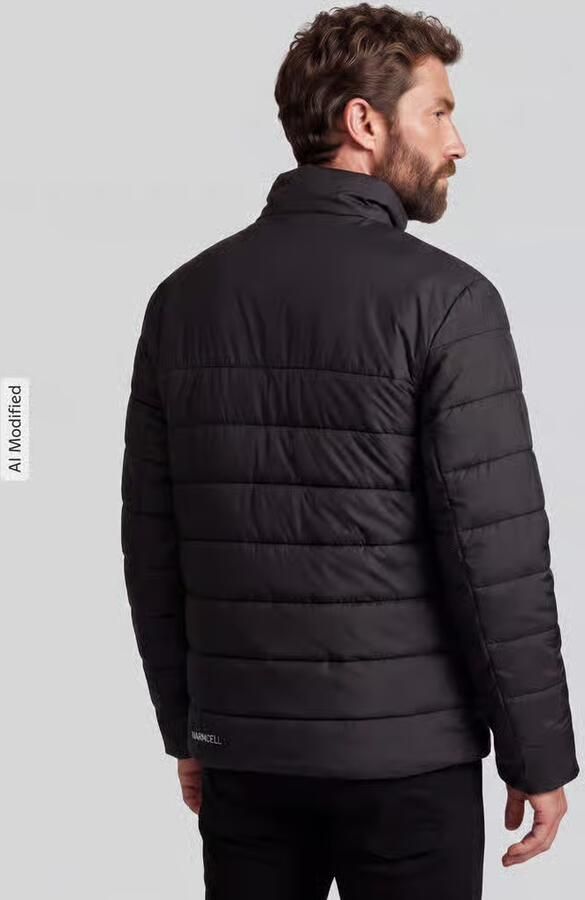 PUMA Performance Regular fit gewatteerd jack met logoprint - Foto 7