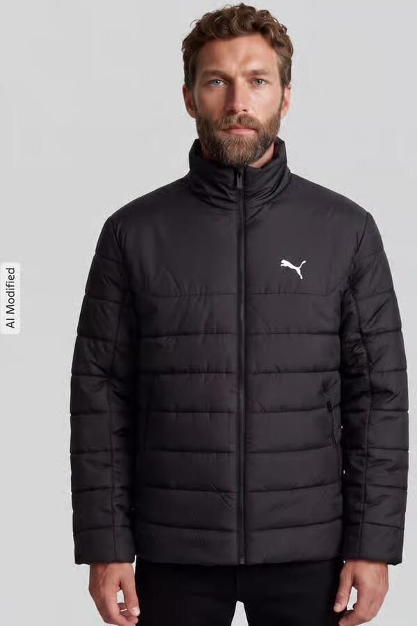 PUMA Performance Regular fit gewatteerd jack met logoprint - Foto 6