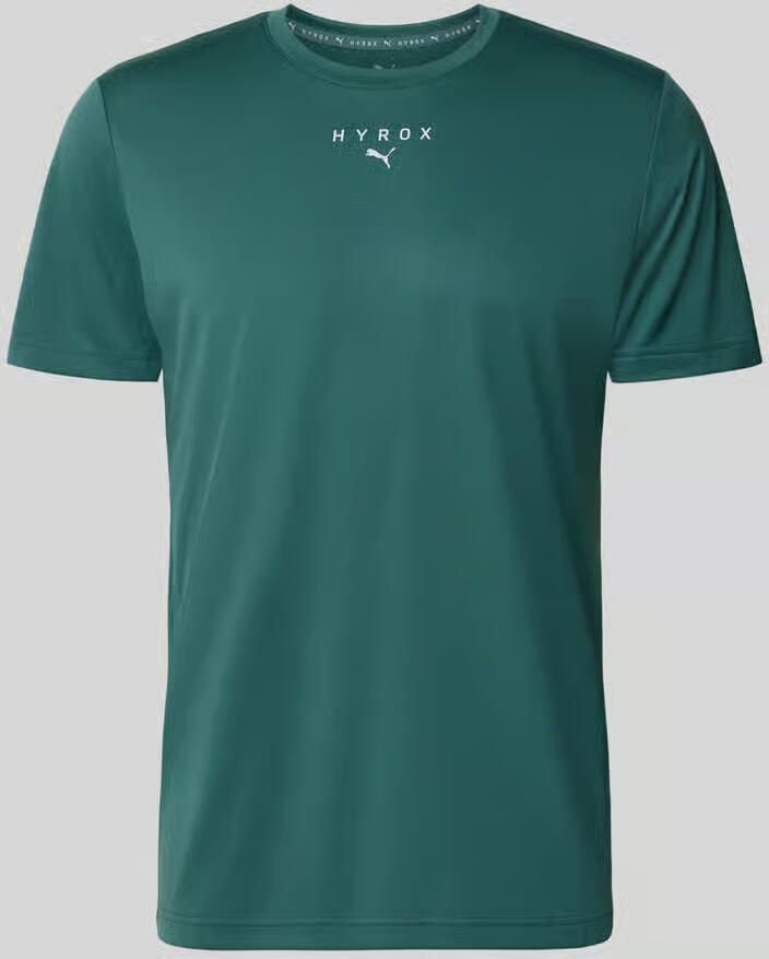 PUMA Performance Regular fit sport-t-shirt met logoprint model 'M PUMA X HYROX' - Foto 2