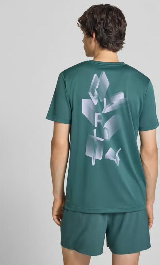 PUMA Performance Regular fit sport-t-shirt met logoprint model 'M PUMA X HYROX' - Foto 3