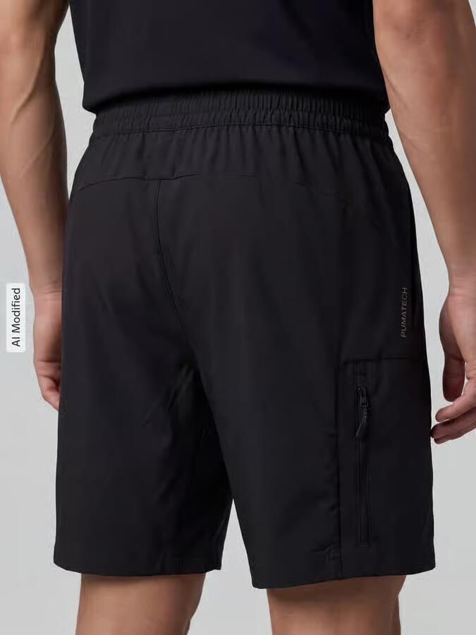PUMA Performance Regular fit sportshorts met labelprint