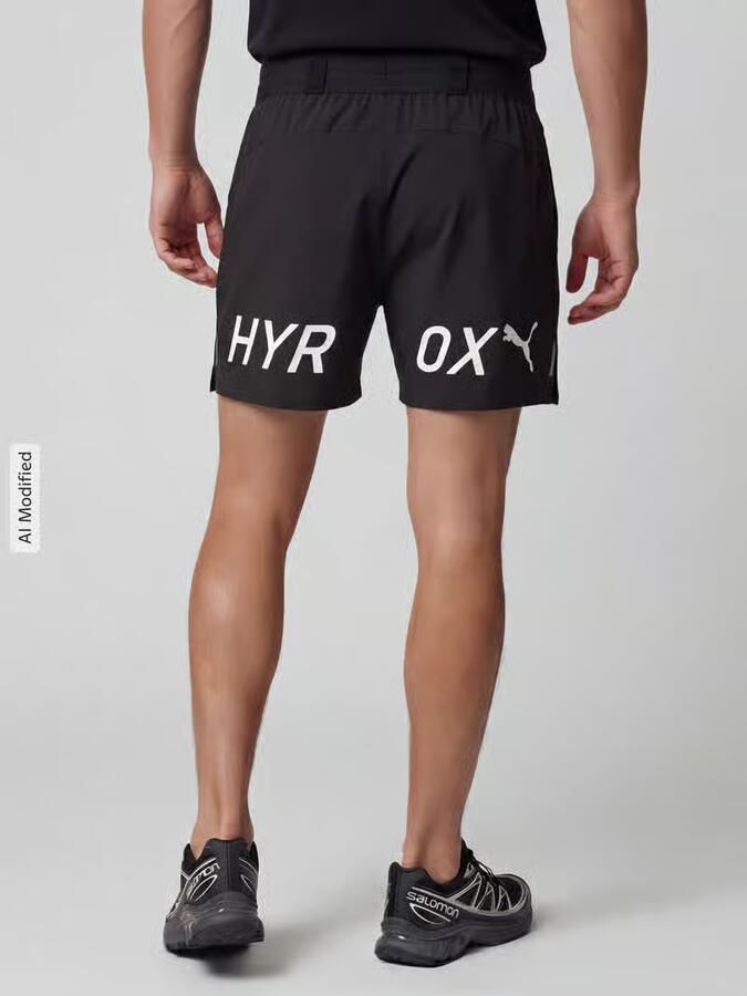 PUMA Performance Regular fit sportshorts met labelprint - Foto 2