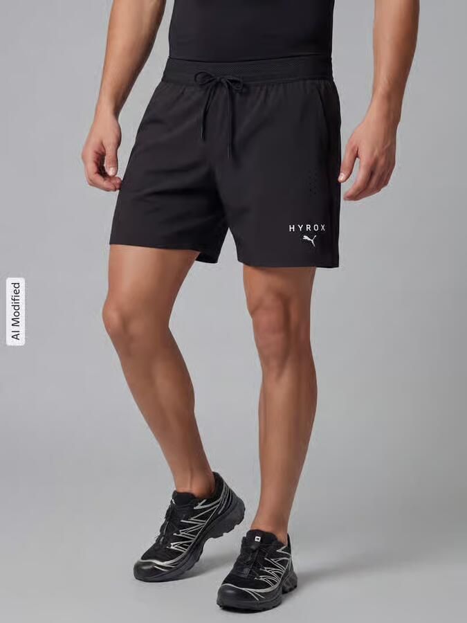 PUMA Performance Regular fit sportshorts met labelprint - Foto 3