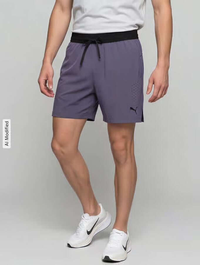 PUMA Performance Regular Fit sportshorts met logoprint model 'M PWRMODE 5' - Foto 2