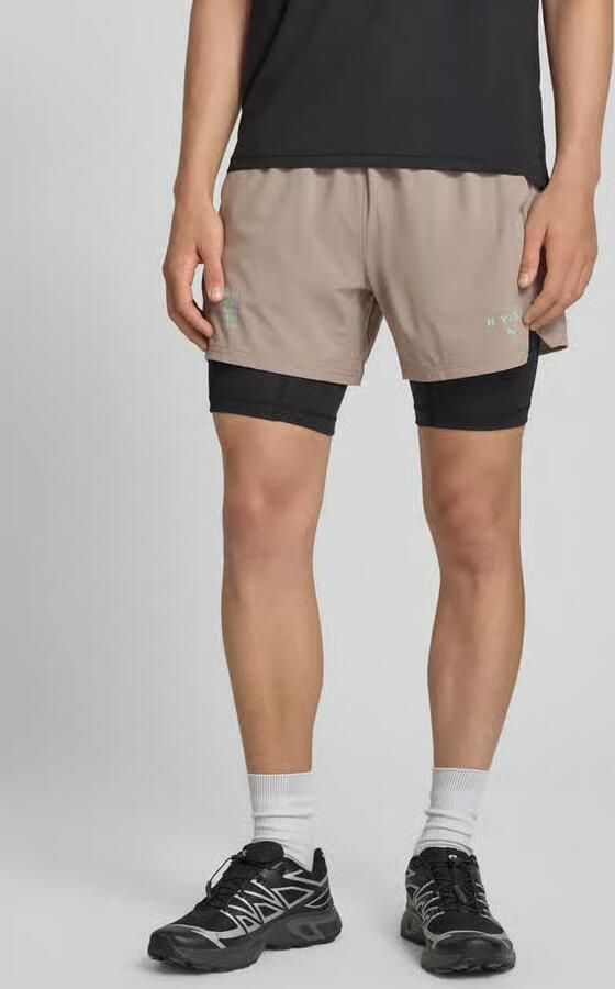PUMA Performance Regular fit sportshorts met logoprint model 'PWRMO' - Foto 2