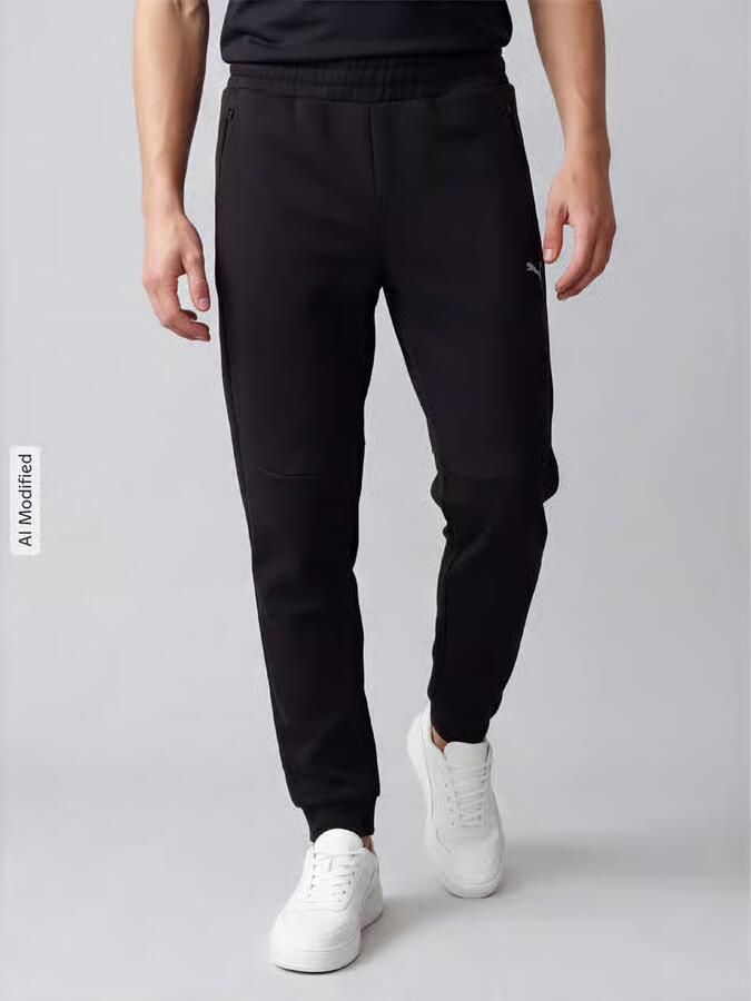PUMA Performance Regular fit sweatbroek van katoenmix model 'PUMATECH' - Foto 3