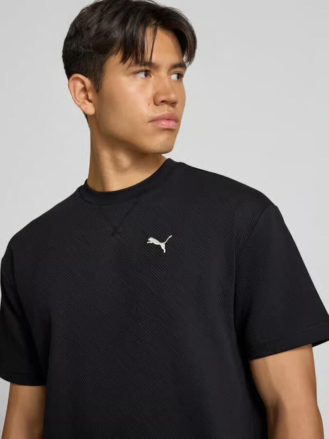 PUMA Performance relaxed fit t-shirt van pure katoen model 'ESS ELEVATED' - Foto 2