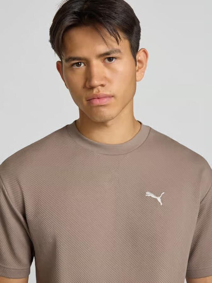 PUMA Performance relaxed fit t-shirt van pure katoen model 'ESS ELEVATED' - Foto 2