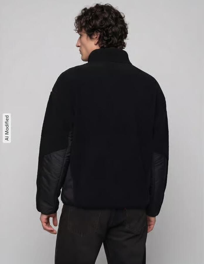 PUMA Performance relaxed fit teddyjack met opstaande kraag - Foto 2