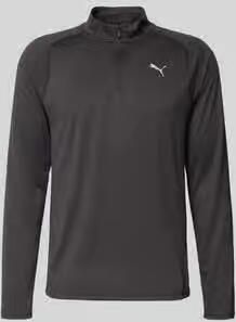 PUMA Performance Shirt met lange mouwen met opstaande kraag en ritssluiting
