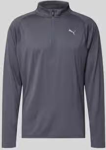 PUMA Performance Shirt met lange mouwen met opstaande kraag en ritssluiting