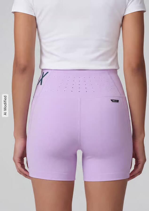 PUMA Performance skinny fit sportshorts met labelprint model 'PUMA x HYROX PWRMODE 4' - Foto 2