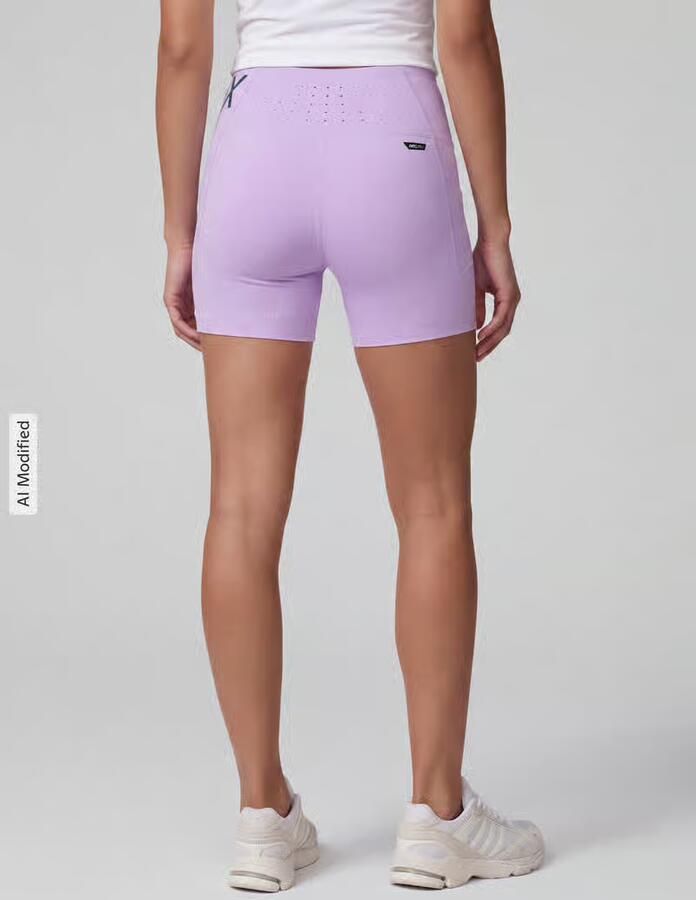 PUMA Performance skinny fit sportshorts met labelprint model 'PUMA x HYROX PWRMODE 4' - Foto 3