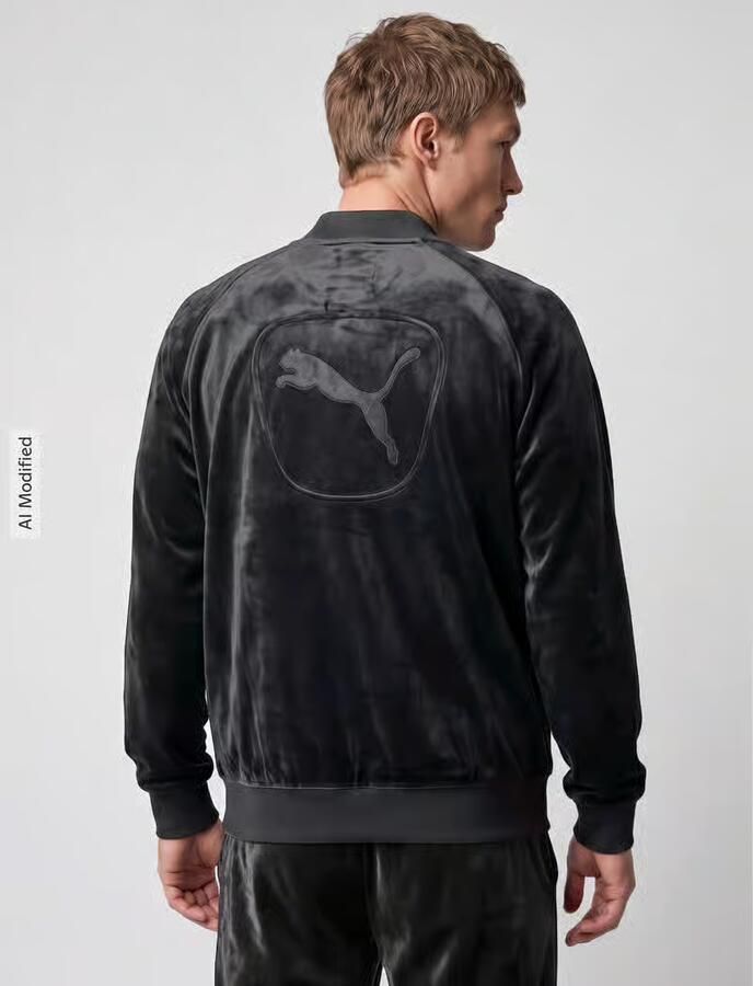 PUMA Performance regular fit sweatjack in fluweel-look - Foto 2