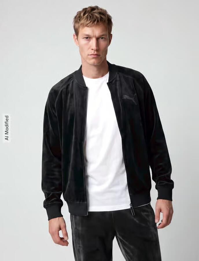 PUMA Performance regular fit sweatjack in fluweel-look - Foto 3