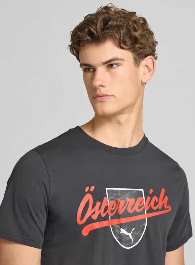PUMA Performance T-shirt met print en ronde hals