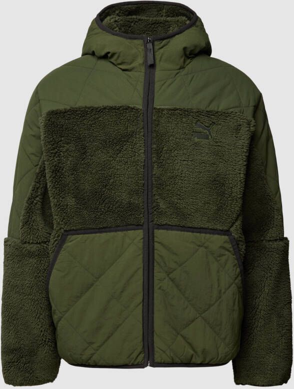PUMA PERFORMANCE Sherpa jacket met labelpatch model 'Classics Utility'
