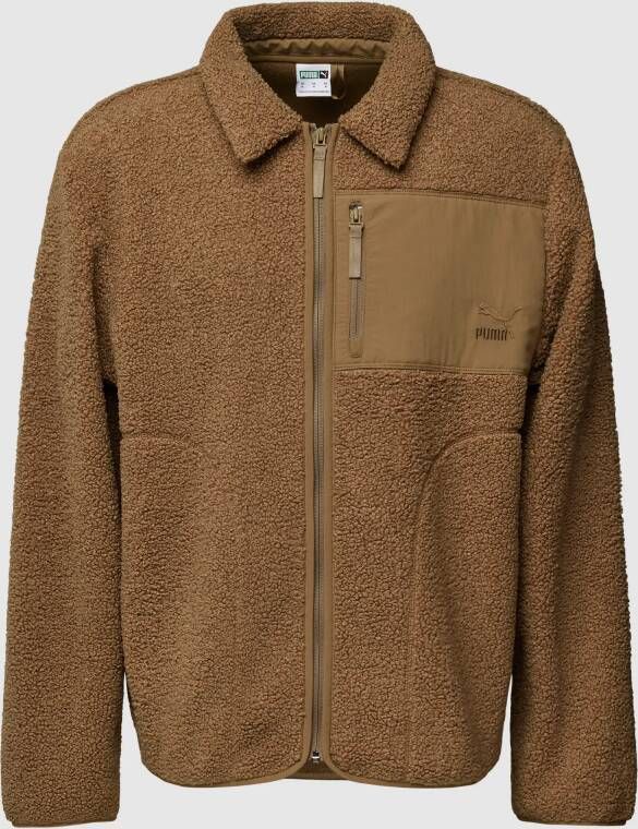 PUMA PERFORMANCE Sherpa jacket met platte kraag model 'CLASSICS'