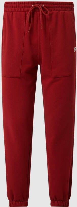 Puma Comfortabele en stijlvolle rode katoenen broek Red