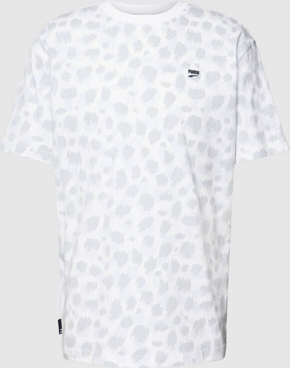 PUMA PERFORMANCE T-shirt met all-over print model 'DOWNTOWN'