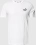 Puma Bedrukt Logo Katoenen T-Shirt Wit White Heren - Thumbnail 1