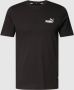 Puma Bedrukt Logo Katoenen T-Shirt Zwart Black Heren - Thumbnail 3