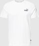 Puma Bedrukt Logo Katoenen T-Shirt Wit White Heren - Thumbnail 1