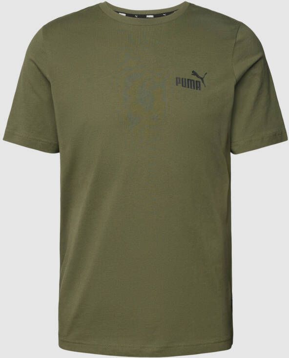 Puma T-shirt met klein logo Green Heren