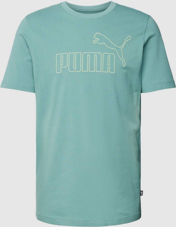 PUMA PERFORMANCE T-shirt met labelprint model 'ELEVATED'