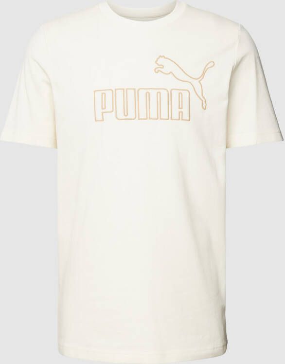 PUMA PERFORMANCE T-shirt met labelprint model 'ELEVATED'