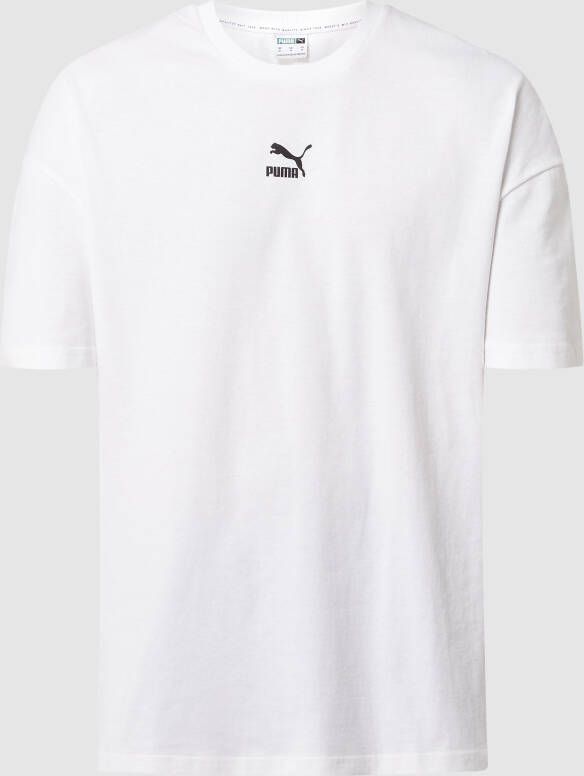 Puma Klassieke Boxy Tee Wit White Heren