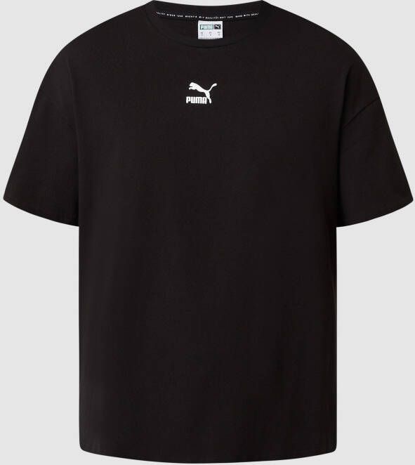 Puma Zwarte Boxy Tee Korte Mouw T-shirt Black Heren