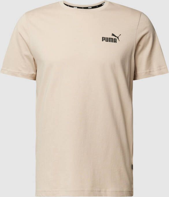 PUMA PERFORMANCE T-shirt met labeldetail model 'Small Logo'