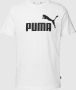 PUMA PERFORMANCE T-shirt van katoen met labelprint model 'Logo Tee' - Thumbnail 1