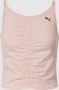 PUMA PERFORMANCE Top met labeldetail model 'STUDIO FOUNDATION RUCHED' - Thumbnail 1
