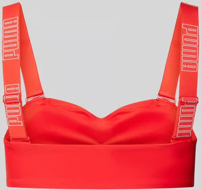 Puma Bikinitop in bustiermodel met logoprint