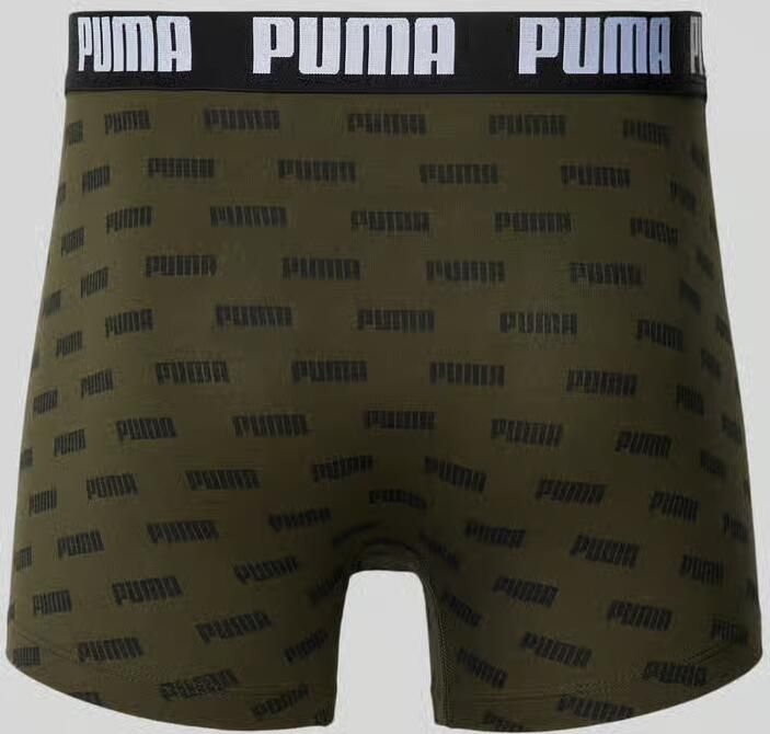 PUMA Boxershort MEN EVERYDAY LOGO PRINT BOXERS 2P 1x uni 1x allover logo met kleine ribboord (Set van 2) - Foto 7