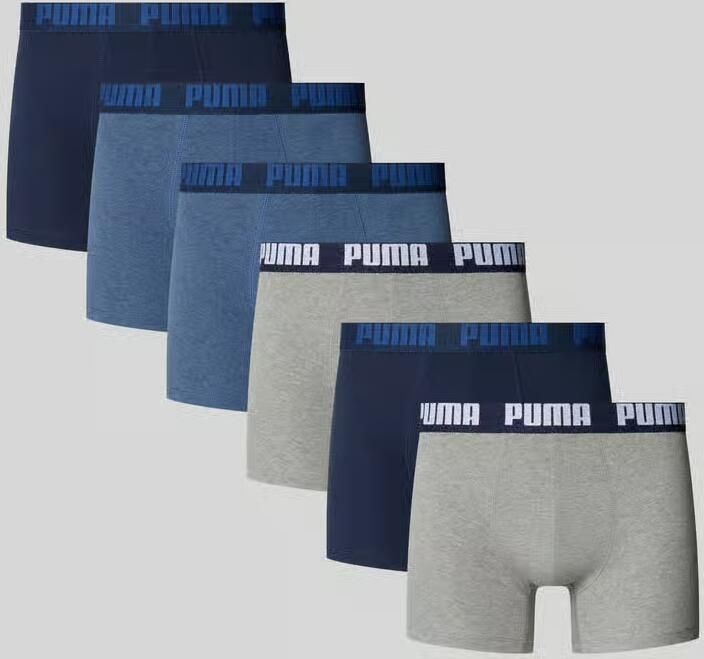 PUMA Boxershort MEN EVERYDAY BOXER 6P ECOM Elastische logotailleband stretchmateriaal zonder opening (Set van 6) - Foto 4