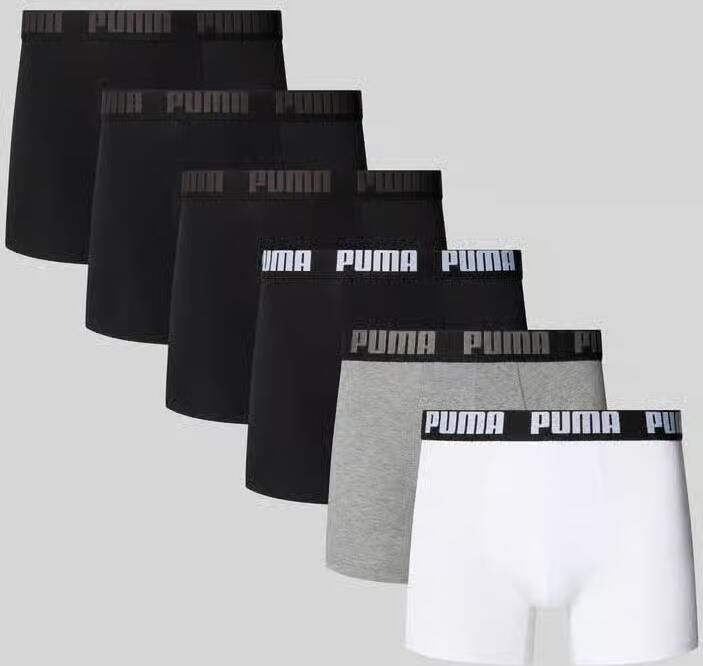 PUMA Boxershort MEN EVERYDAY BOXER 6P ECOM Elastische logotailleband stretchmateriaal zonder opening (Set van 6) - Foto 4