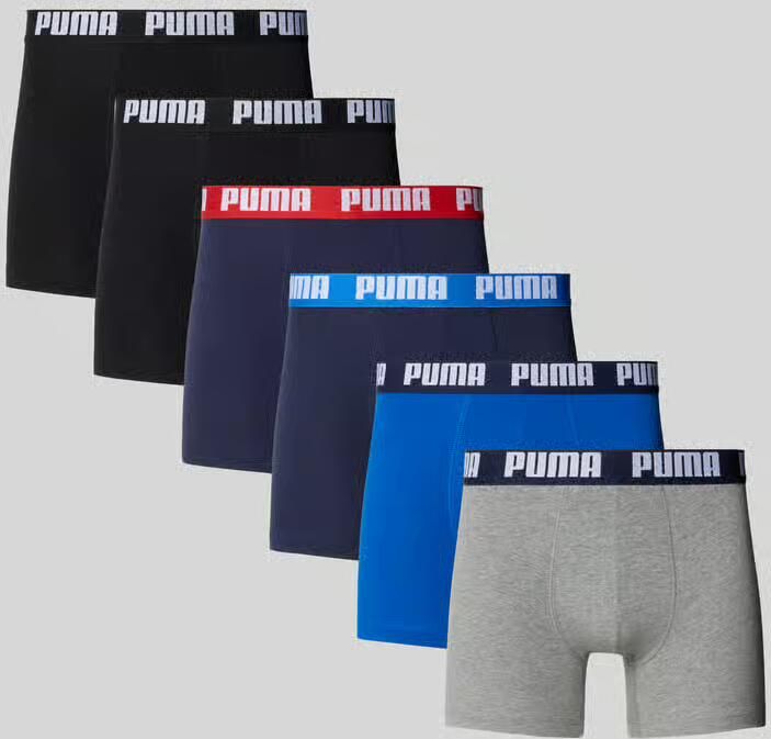 PUMA Boxershort MEN EVERYDAY BOXER 6P ECOM Elastische logotailleband stretchmateriaal zonder opening (Set van 6) - Foto 7
