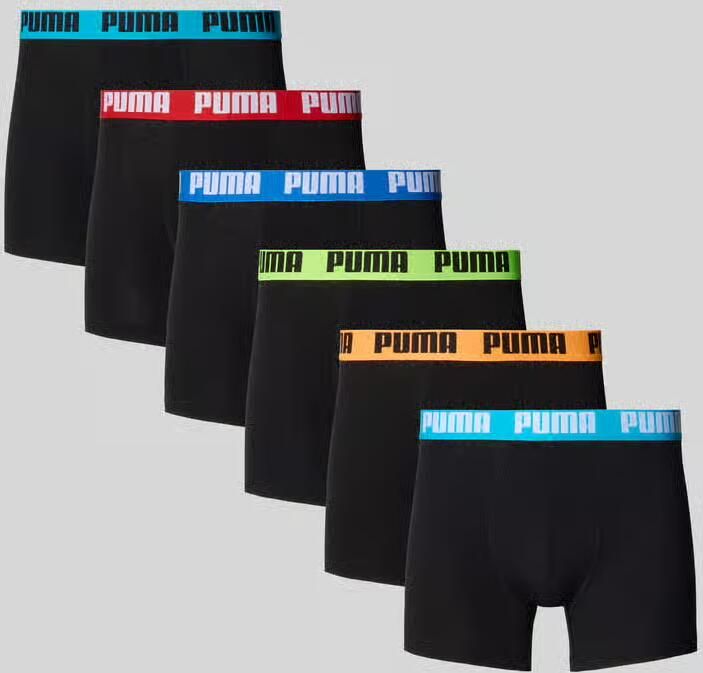 PUMA Boxershort MEN EVERYDAY BOXER 6P ECOM Elastische logotailleband stretchmateriaal zonder opening (Set van 6) - Foto 4