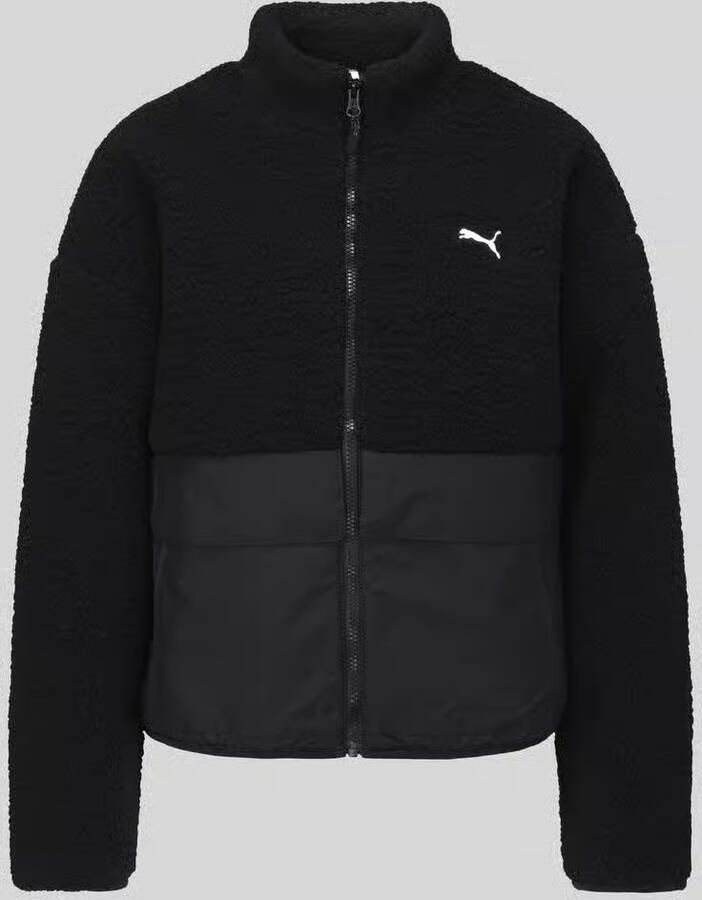 Puma Fleecejack met contrasterende inzetten
