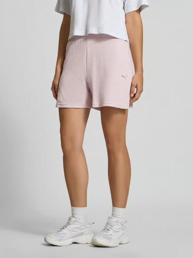 Puma Loose fit sweatshorts van katoenmix model 'ESS ELEVATED' - Foto 2