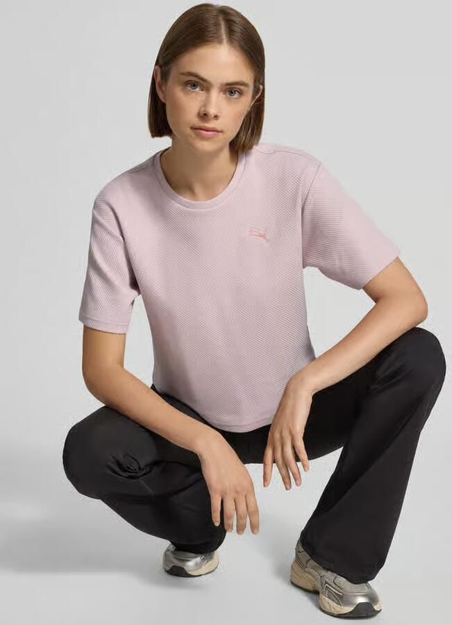 Puma relaxed fit T-shirt van gehaakt kant - Foto 2
