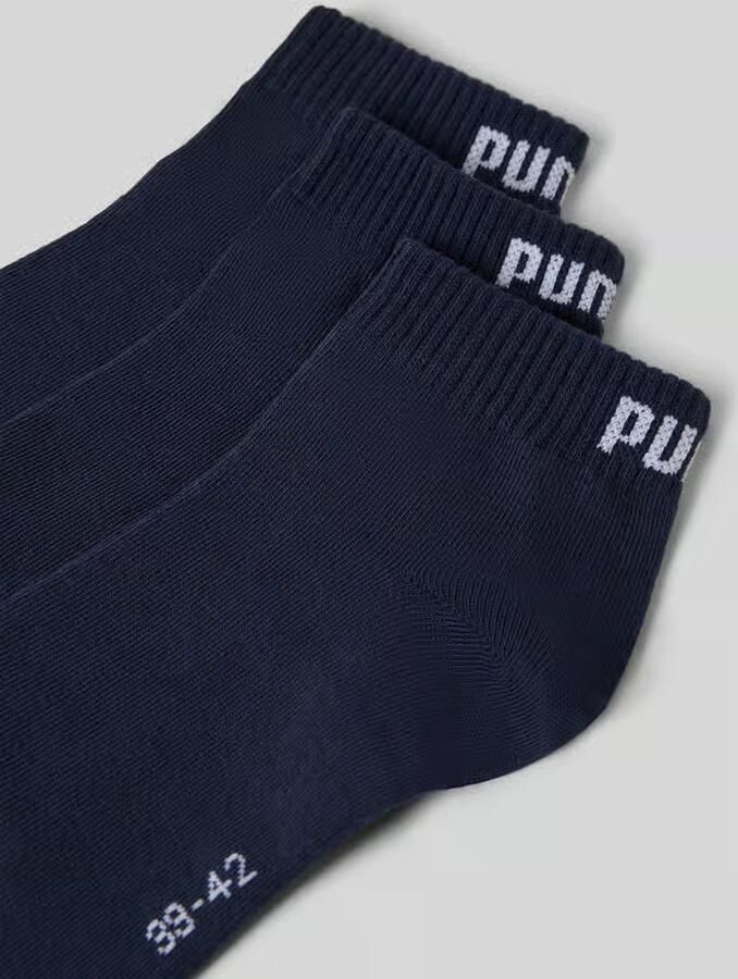 PUMA Korte sokken Ade d ribboorden zachte katoenmix (3 paar) - Foto 5