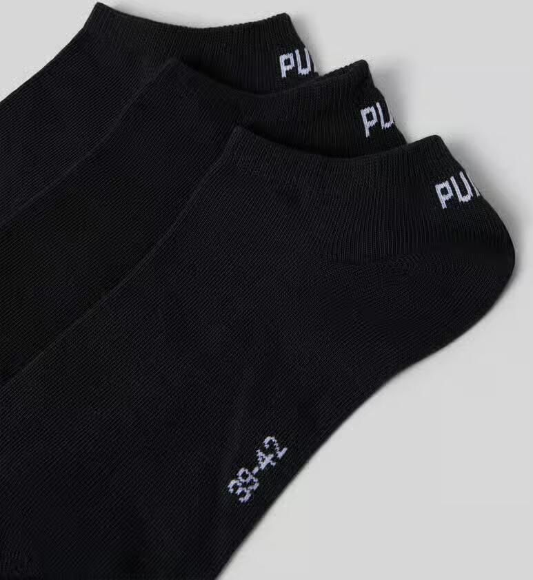 Puma Sneakersokken met labeldetails in een set van 3 paar - Foto 3
