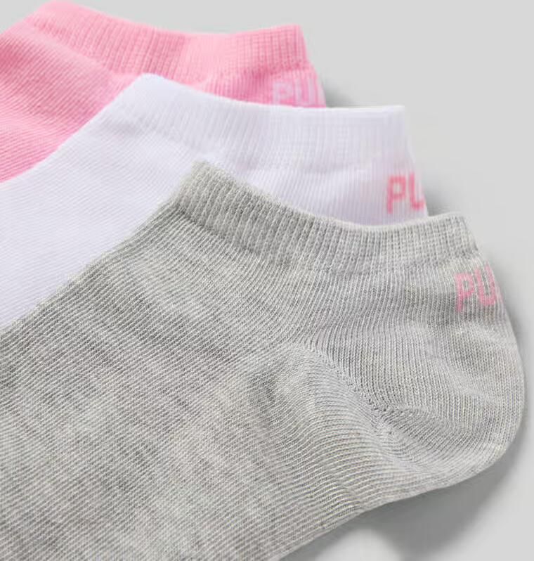 Puma Sneakersokken met labeldetails in een set van 3 paar - Foto 3
