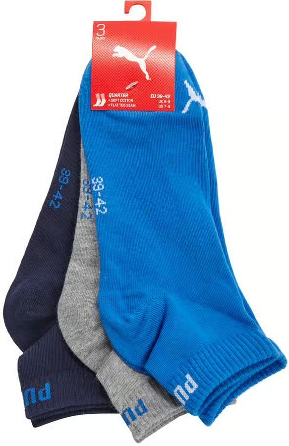 Puma Sneakersokken met logo in een set van 3 paar - Foto 2